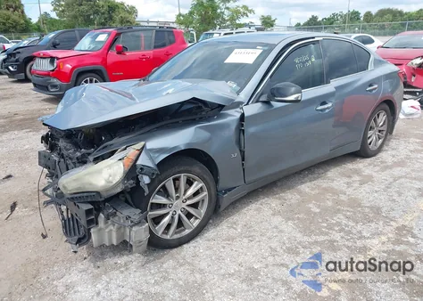 2014 Infiniti Q50 Premium from USA, damaged, VIN JN1BV7AP1EM681318